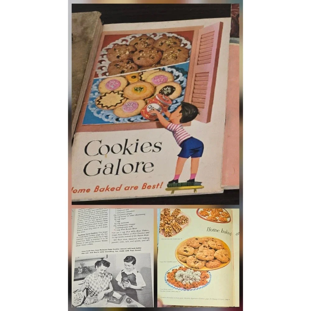 Vintage 1930s - 1960s Baking Cook‎ Books Grandma's, Eagle Brand, & Betty Crocker